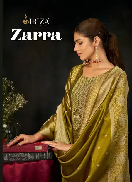 Zarra By Ibiza Pure Banglory Silk Jacquard Surat Dress Material Wholesale Market
